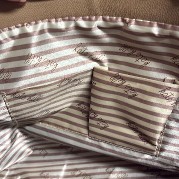 Kate Hill Brown Plaid Crossbody Shoulder Convertible Adjustable Handbag Purse - Picture 9 of 10